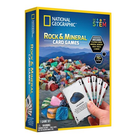 National Geographic Rock + Mineral Card Games