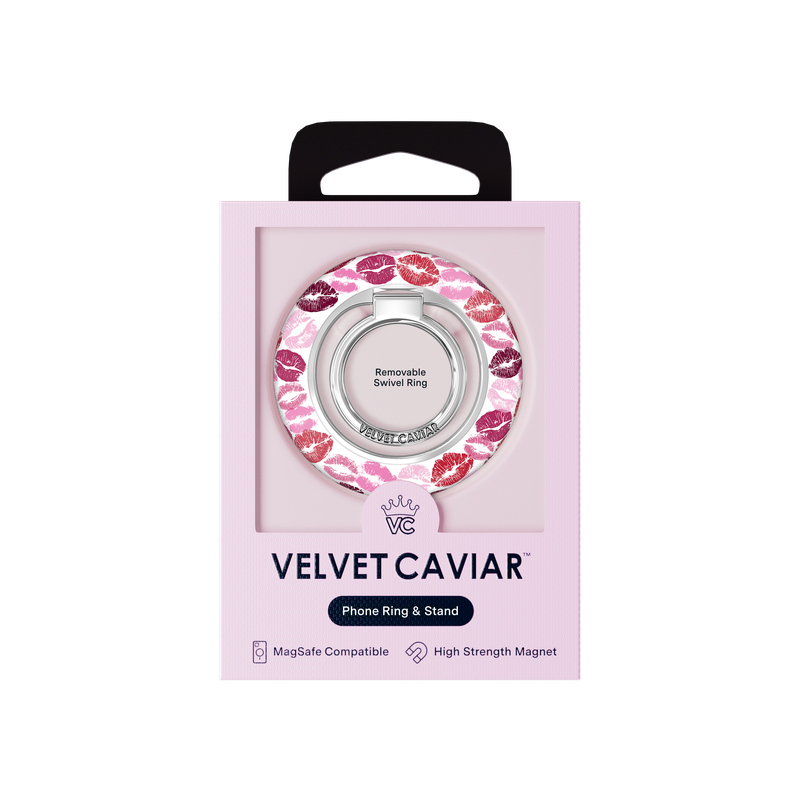 VELVET CAVIAR - Magnetic Phone Ring & Stand - Kiss Me