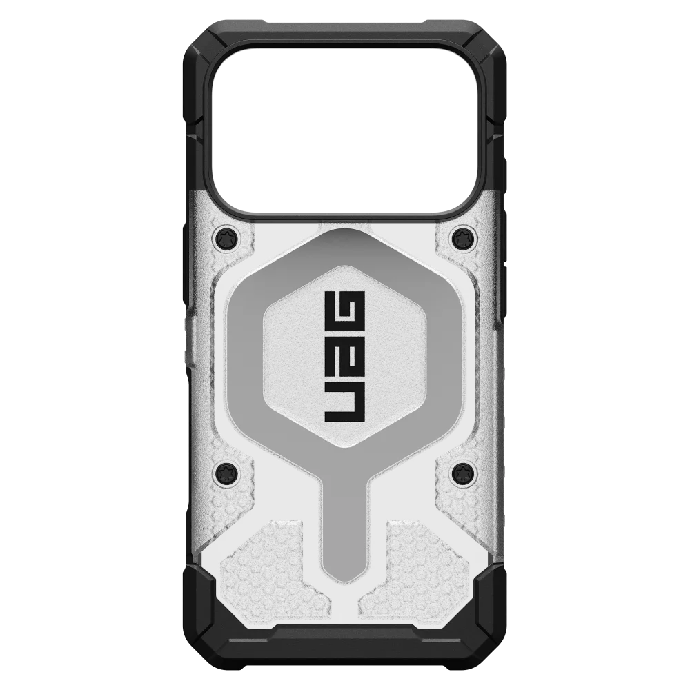 Urban Armor Gear (UAG) - Pathfinder Clear MagSafe Case for Apple iPhone 17 Pro - Ice and Silver