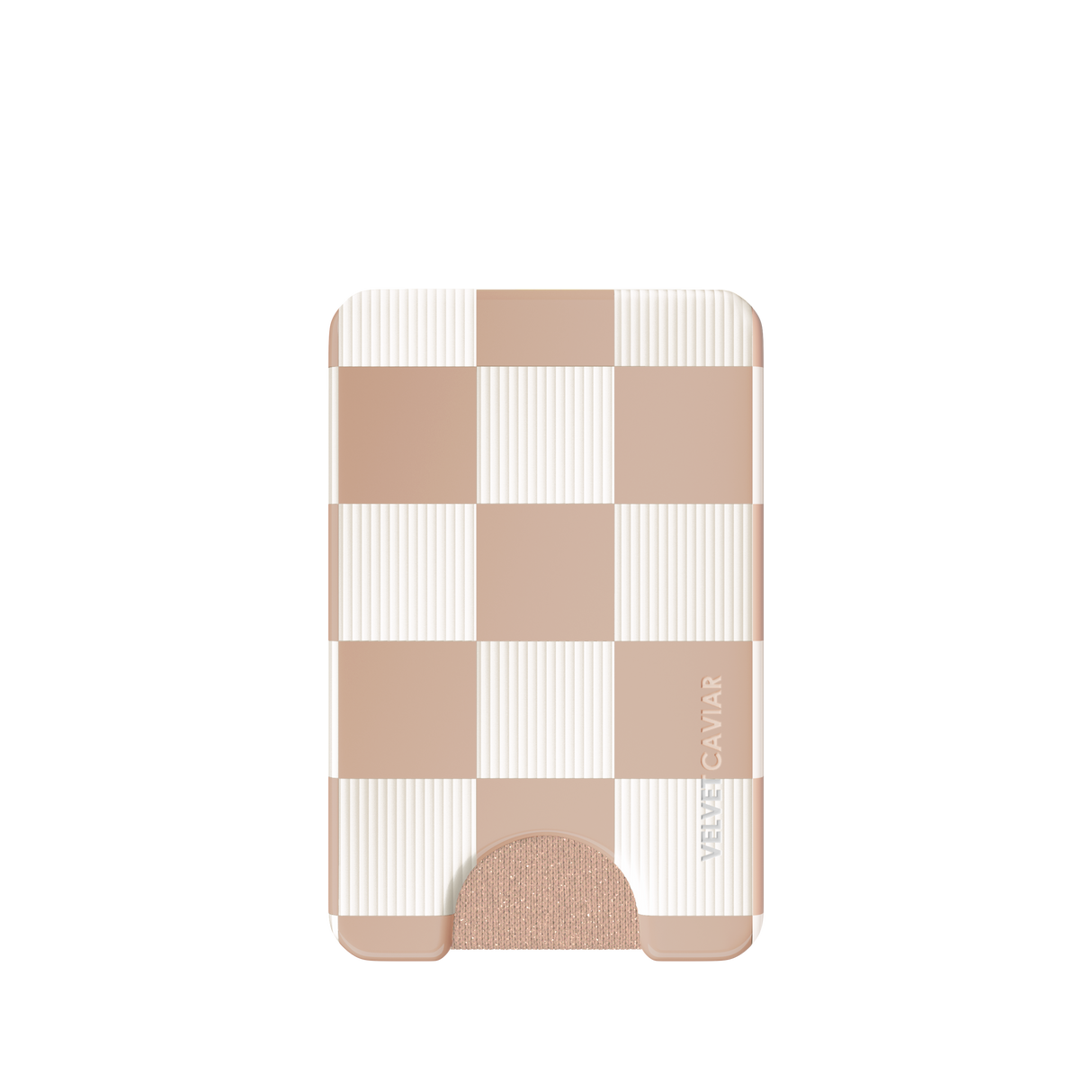 VELVET CAVIAR - Magnetic Phone Wallet- Nude Vibe Checker