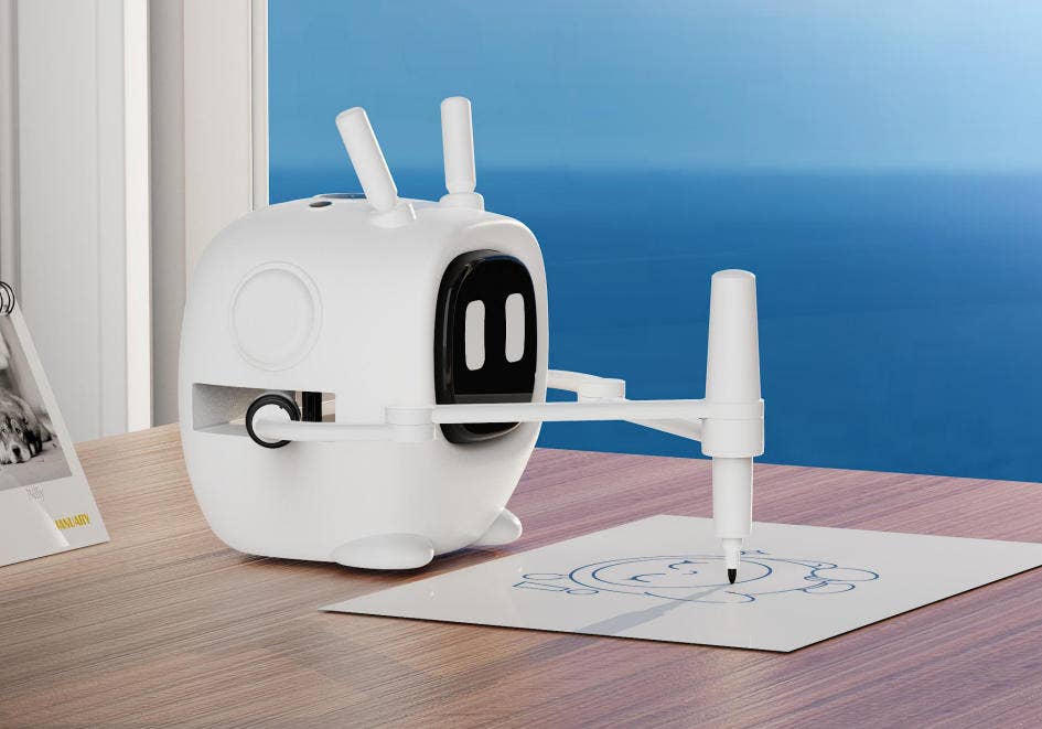 Funky Rico Inc - Smart Drawing Robot - With 192 Drawing Cards & Watercolor