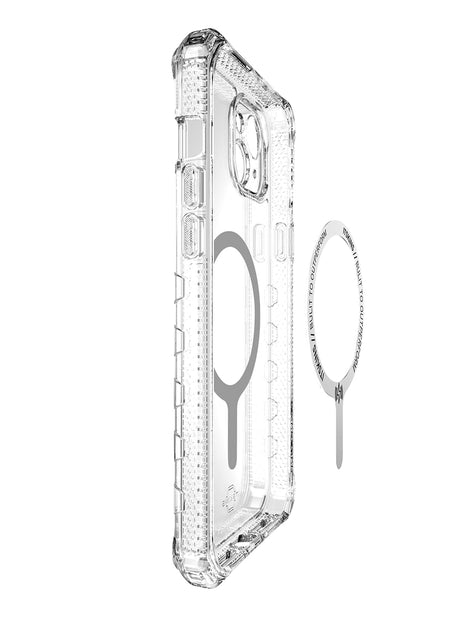 Itskins - Supreme_r Clear Magsafe Case For Apple Iphone 15 Plus / Iphone 14 Plus - Transparent