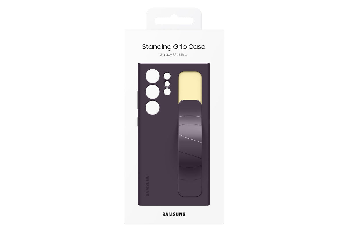 Samsung - Silicone Grip Case For Samsung Galaxy S24 Ultra - Dark Violet