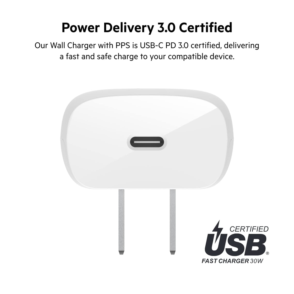 Belkin - Usb C Pd Wall Charger 30w - White