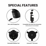 Pivo Pod Auto Face Tracking Phone Holder, 360° Rotation, 6 Speed with Remote Control