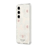 Kate Spade - New York Defensive Hardshell Case For Samsung Galaxy S23 - Hollyhock Floral Clear