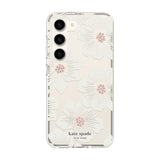 Kate Spade - New York Defensive Hardshell Case For Samsung Galaxy S23 - Hollyhock Floral Clear