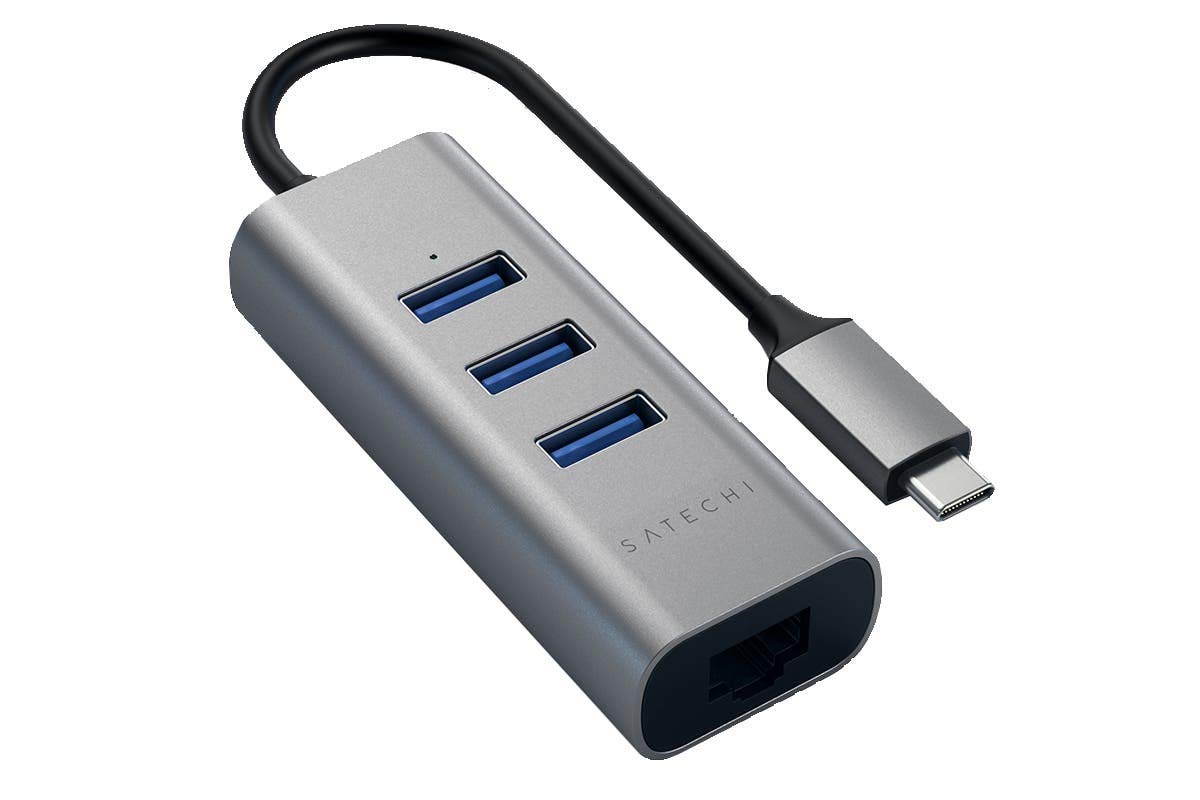 Satechi - Type C 2 In 1 Usb Hub With Ethernet - Space Gray