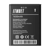 BTE-1400 Battery, High Capacity Replacement Battery for Verizon Orbic Journey V RC2200L 4G LTE Flip BTE1400 1650mAh/3.85V/6.35Wh