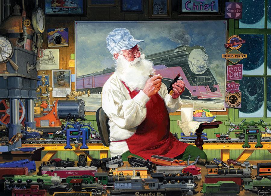 Cobble Hill 1000 Piece Puzzle - Santa's Hobby