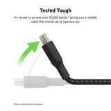 Belkin - Braided 100w Usb C 2.0 To Usb C 2.0 Cable 2m - Black