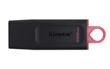 Kingston - Datatraveler Exodia Usb 3.2 Gen1 Flash Drive 256gb - Black And Pink