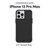 Case-Mate iPhone 13 Pro Max Case/iPhone 12 Pro Max Case Black [10ft Drop Protection] [Wireless Charging Compatible] Tough Series Case for iPhone 13 Pro Max / 12 Pro Max, Anti-Scratch, Shockproof