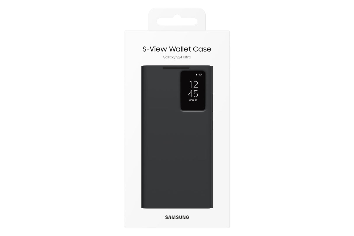 Samsung - Smart View Wallet Case For Samsung Galaxy S24 Ultra - Black