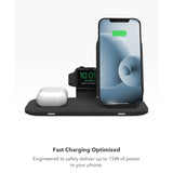 Mophie - Wireless Charging Stand Plus Pad 15w - Black