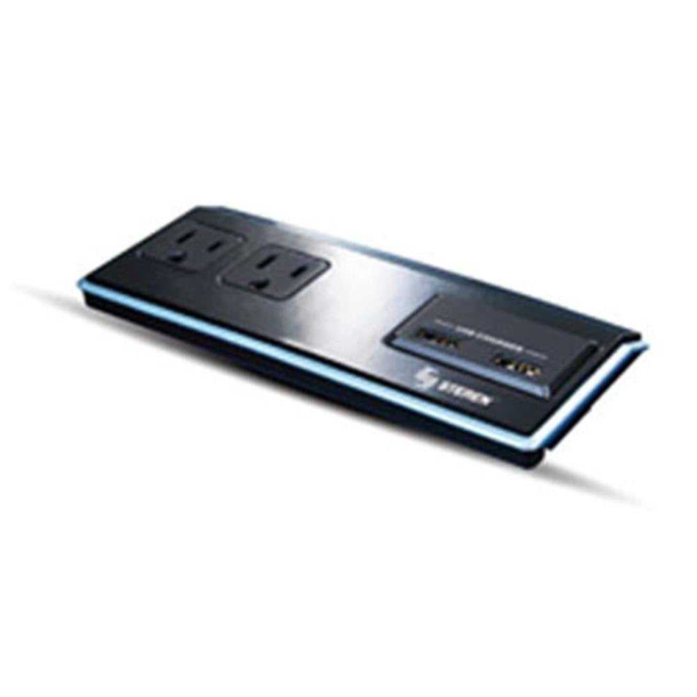 SLIM AC WALL TAP AND USB CHARGER, 2.1A