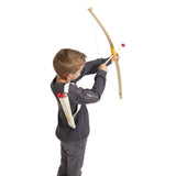 Janod - Wooden Archery Set - A Bow, 3 Arrows, a Quiver and 4 Targets - Outdoor Game and Sport - Dexterity and Motor Skills - 5 Years +