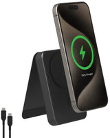 Mophie - Snap Plus Qi2 Universal Portable Battery With Stand 5,000 Mah - Black