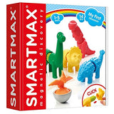 SmartMax My First Dinosaurs STEM Magnetic Discovery Building Set with Soft Animals for Ages 1-5