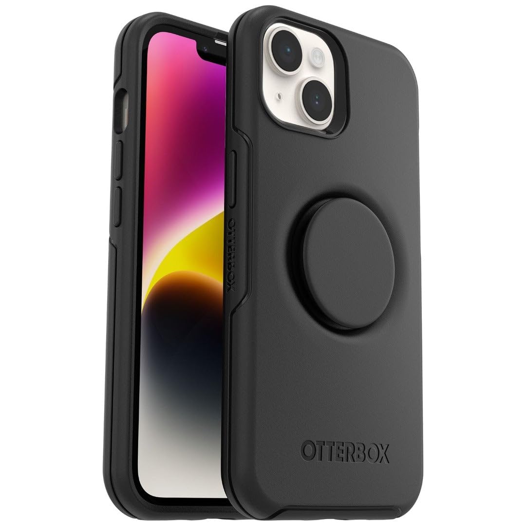 Otterbox  - Otter + Pop Symmetry Clear Case With Popgrip For Apple Iphone 14 Plus - Clear Pop