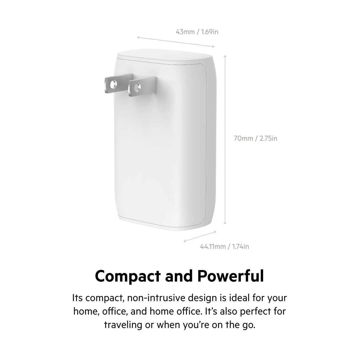 Belkin - Dual Port Usb A And Usb C Pd 37w Wall Charger With Pps - White