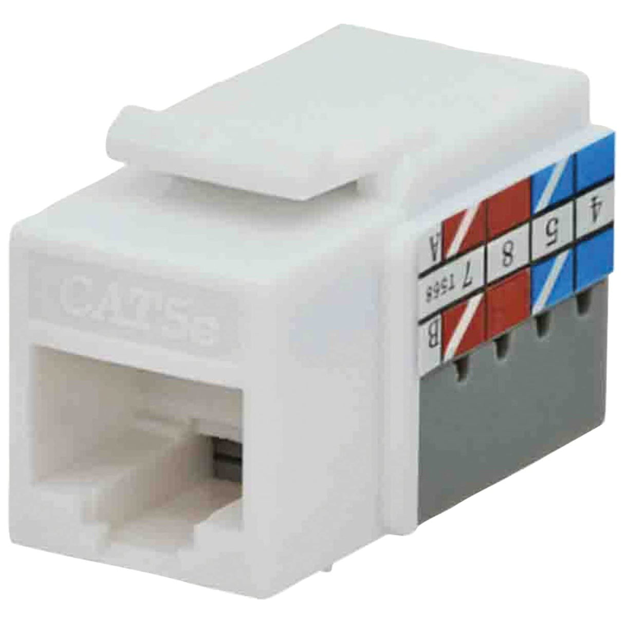 DataComm Electronics 20-3425-WH-10 CAT-5E Jacks, (Single, White)