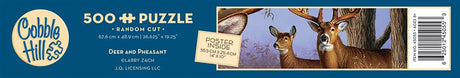 Cobble Hill 500 Piece Puzzle - Deer and Pheasant - Sample Poster Included - image 5