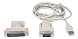 USB TO DB9 SERIAL CABLE WITH DB25 ADAPTER 6FT