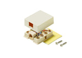 RJ45 SURFACE MOUNT JACK, IVORY