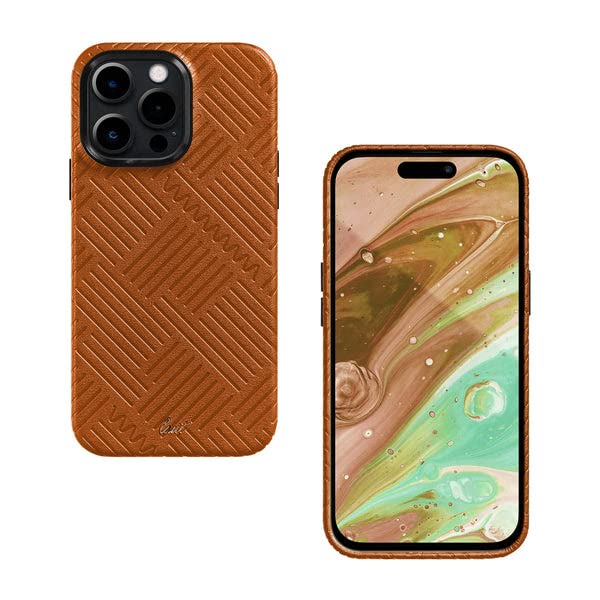 IPHONE 14 PRO LAUT MOTIF CASE W/ MAGSAFE - BROWN STRIPES