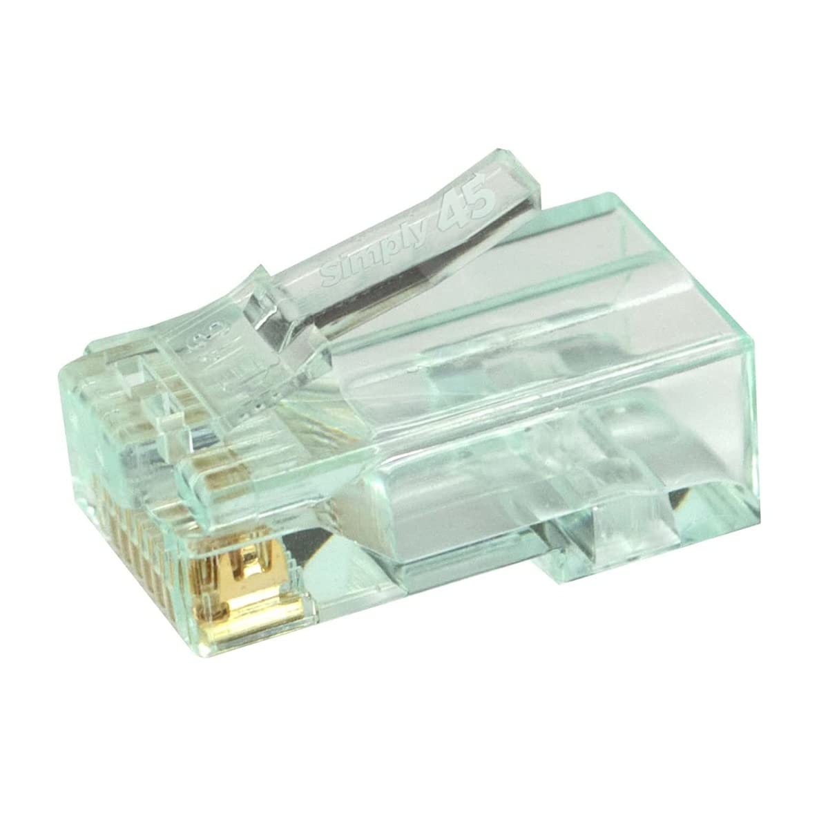 CAT6 PASSTHRU RJ45 GRN 100PC JAR