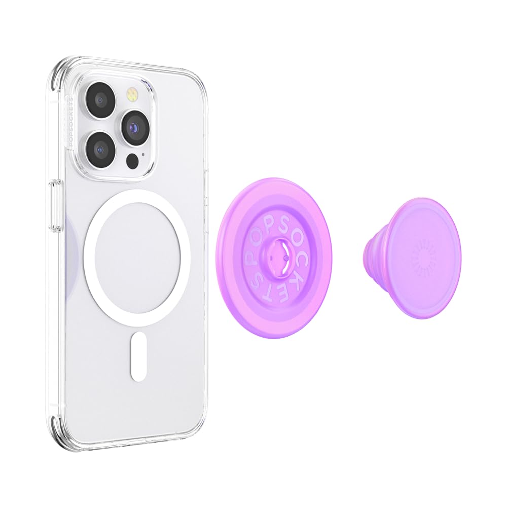 Popsockets - Popgrip Magsafe Circle - Translucent Opalescent Pink