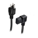 RIGHT ANGLE POWER CORD - 1 METER