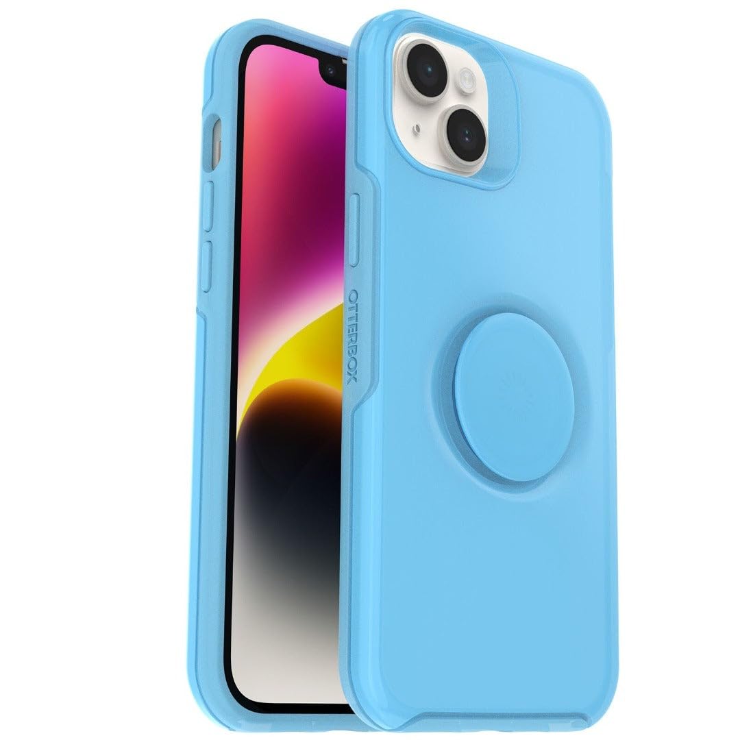 Otterbox  - Otter + Pop Symmetry Clear Case With Popgrip For Apple Iphone 14 Plus - Clear Pop