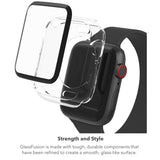 Zagg - Invisibleshield Glassfusion 360 Plus Screen Protector For Apple Watch 45mm - Clear