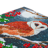 Crystal Art Diamond Painting Card Kit - Barn Owl- Create Your Own 7"x7" Card Kit - for Ages 8 and up