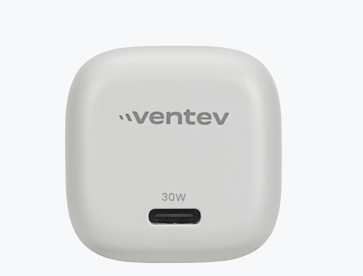 Ventev - 30w Pd Pps Usb C Gan Mini Wall Charger - White