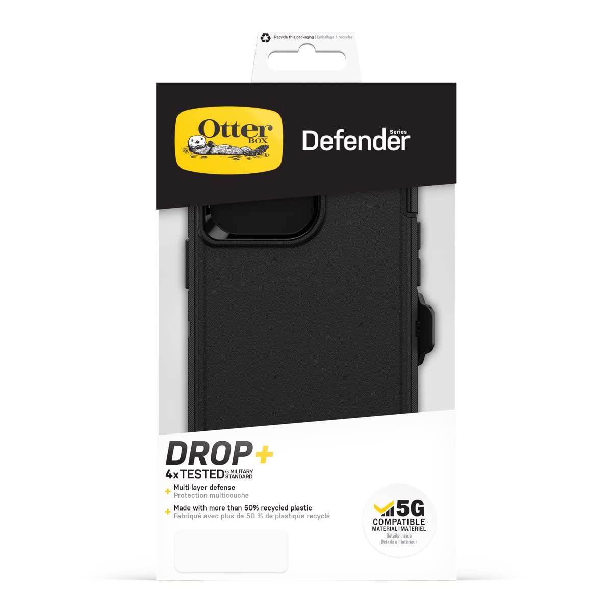 Otterbox - Defender Case For Apple Iphone 14 Pro Max  - Black