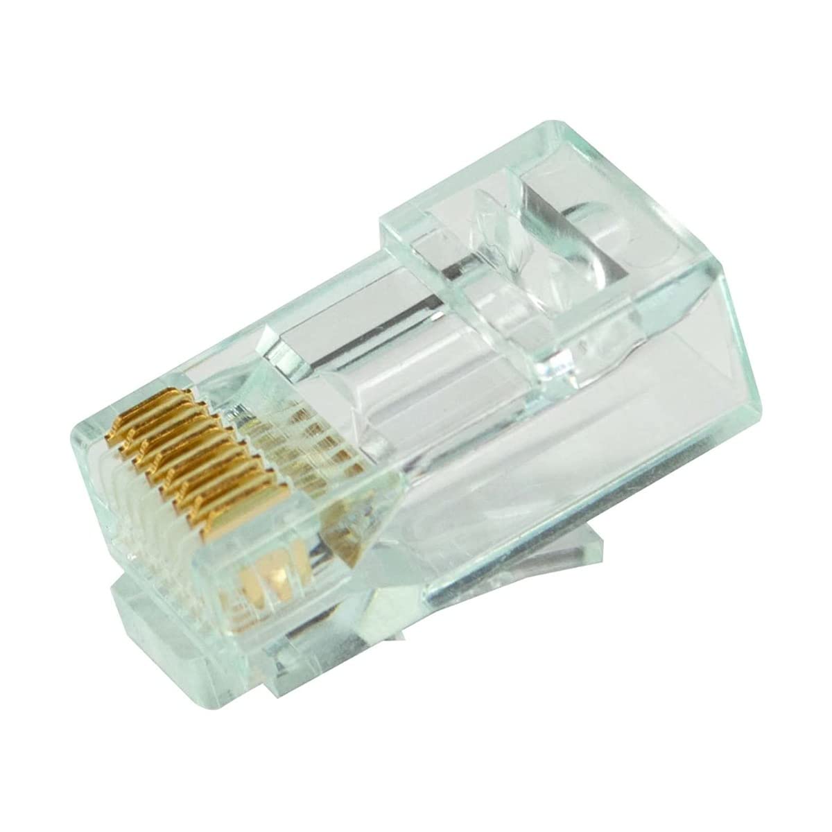 CAT6 PASSTHRU RJ45 GRN 100PC JAR