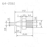 REPLACEMENT DESOLDERING TIP FOR CAT. 6402060