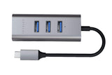 Satechi - Type C 2 In 1 Usb Hub With Ethernet - Space Gray