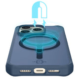 Itskins - Hybrid_r Frost Magsafe Case For Apple Iphone 15 Pro Max - Blue