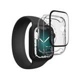 Zagg - Invisibleshield Glassfusion 360 Plus Screen Protector For Apple Watch 45mm - Clear