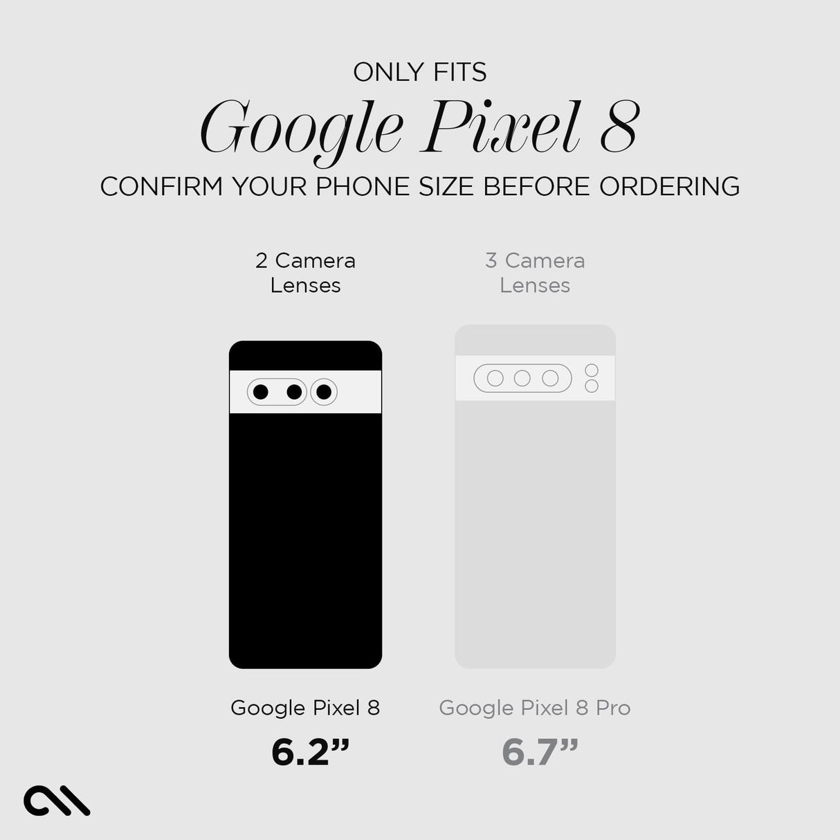 Case-mate - Tough Case For Google Pixel 8 - Clear