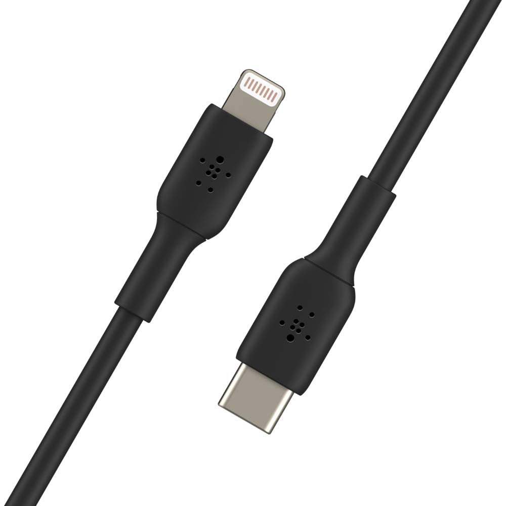 Belkin - Boost Up Charge Usb C To Apple Lightning Cable 3ft - Black