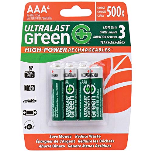 4 Pack Aaa High-Power Carded, Replacement Household Battery