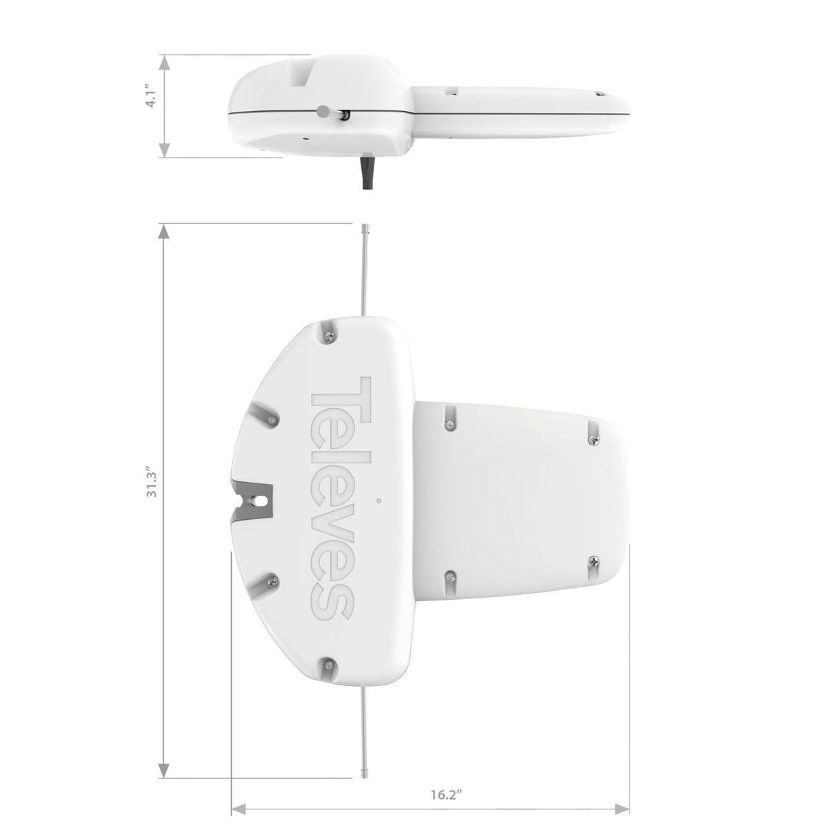 Televes 144286, DINOVA BOSS Mix TV Antenna Hi-VHF/Low-VHF/UHF Amplified