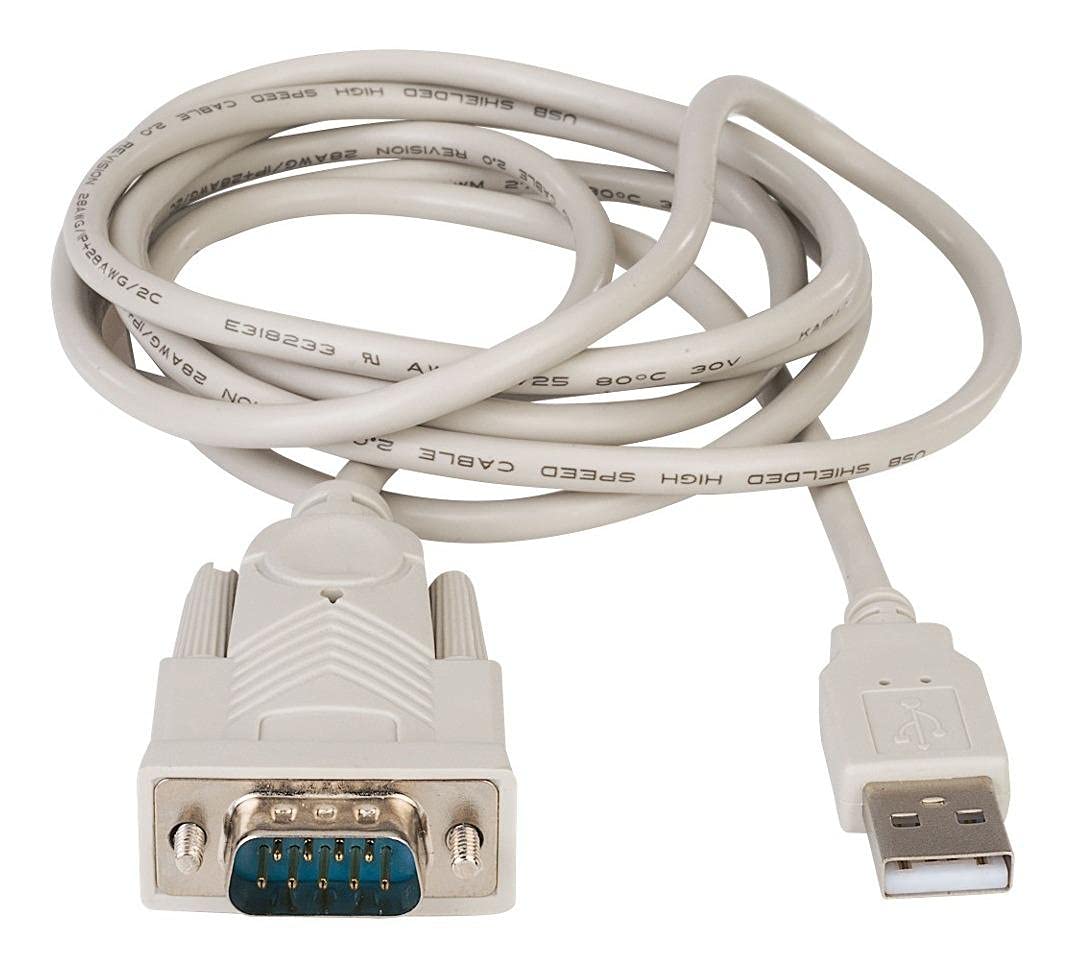 USB TO DB9 SERIAL CABLE WITH DB25 ADAPTER 6FT