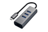 Satechi - Type C 2 In 1 Usb Hub With Ethernet - Space Gray