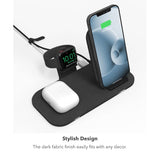 Mophie - Wireless Charging Stand Plus Pad 15w - Black